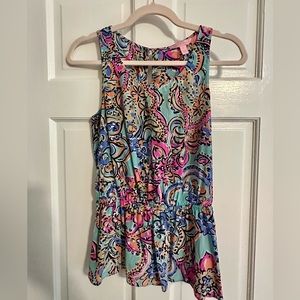 Lilly Pulitzer peplum tank